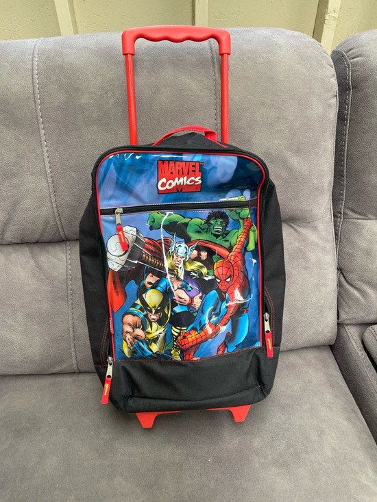 Marvel Other - Marvel Comics Kids Rolling Backpack - Red, Blue, Black